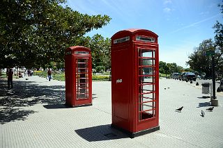 13 Red Phone Booths At Plaza Ramon J Carcano In Recoleta Buenos Aires.jpg